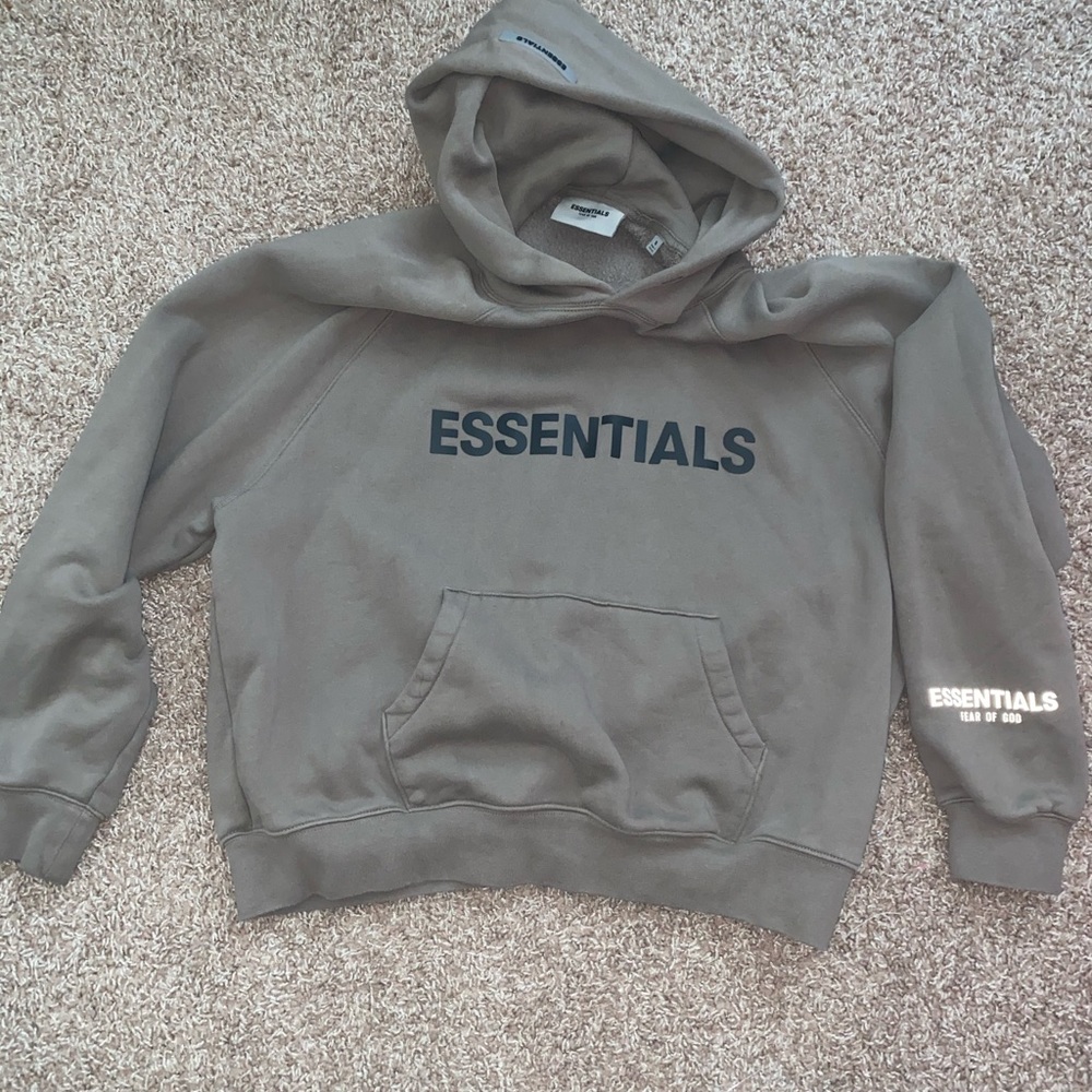 Fear of God ESSENTIALS hoodie Taupe